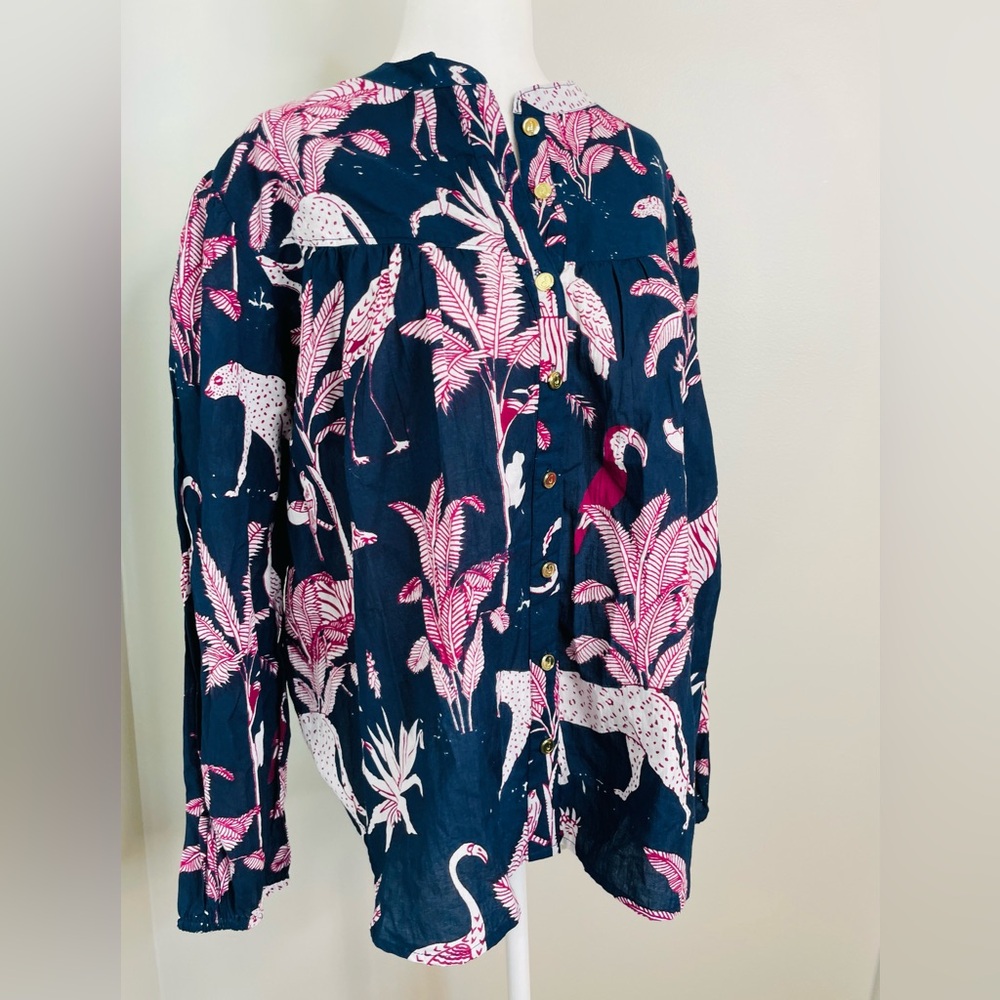 NWT Jude Connally Lorraine Pullover Top in Safari Print - Picture 6 of 11